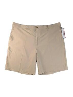 Grand Slam Mens 48 Khaki Golf Shorts Expandable Waist Performance Stretch NWT